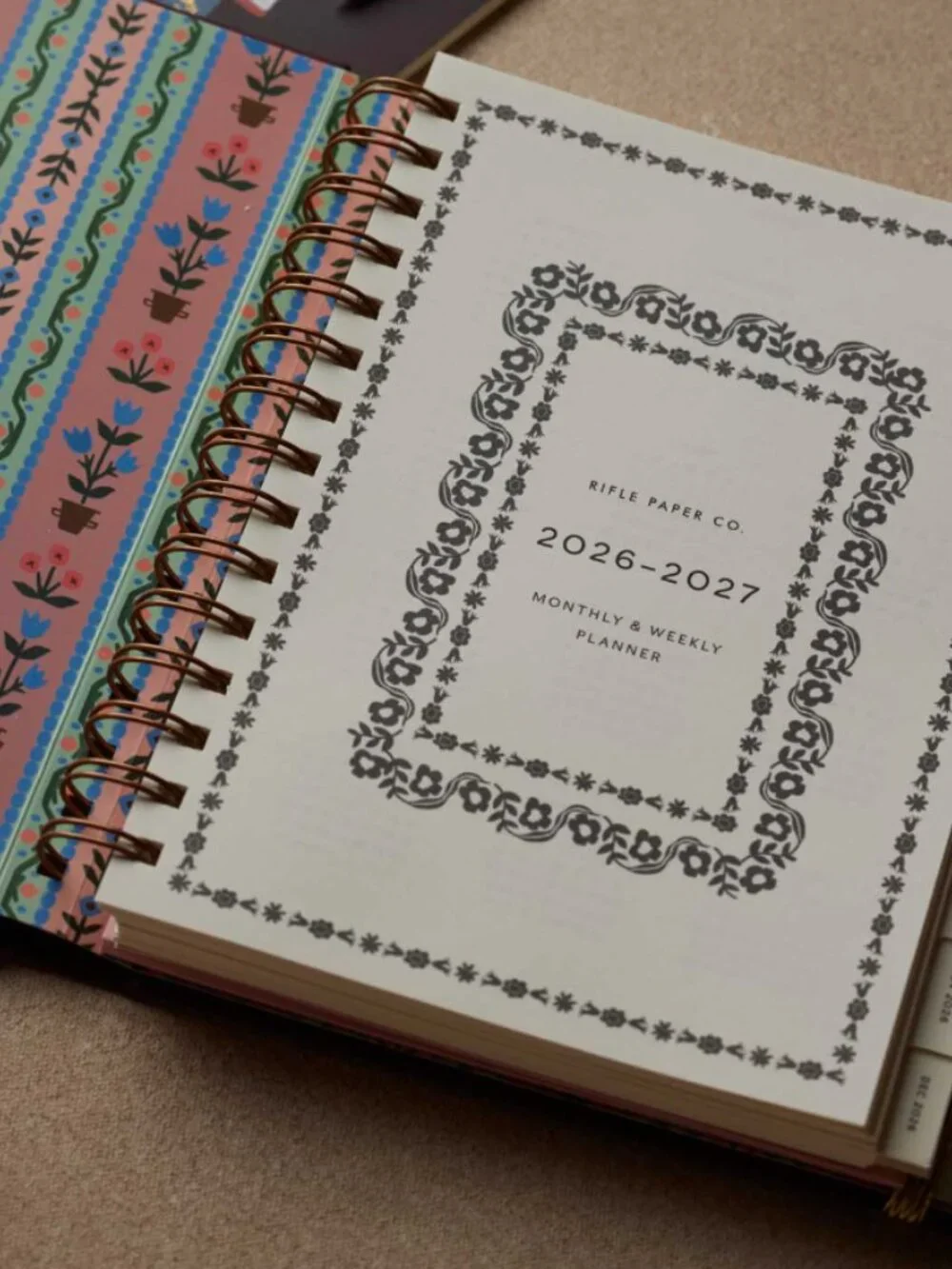 NEW Rifle Paper Co. 2026-2027 17-Month Academic Covered Spiral Planner
